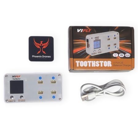 Зарядное устройство VIFLY ToothStor 2S &mdash; зарядка для аккумуляторов с разъемами JST-XH2.54