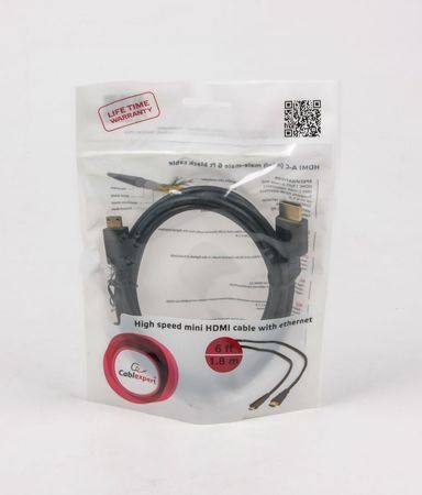 Мультимедийный кабель переходник HDMI-A &mdash; HDMI-C (mini) HDMI V.2.0