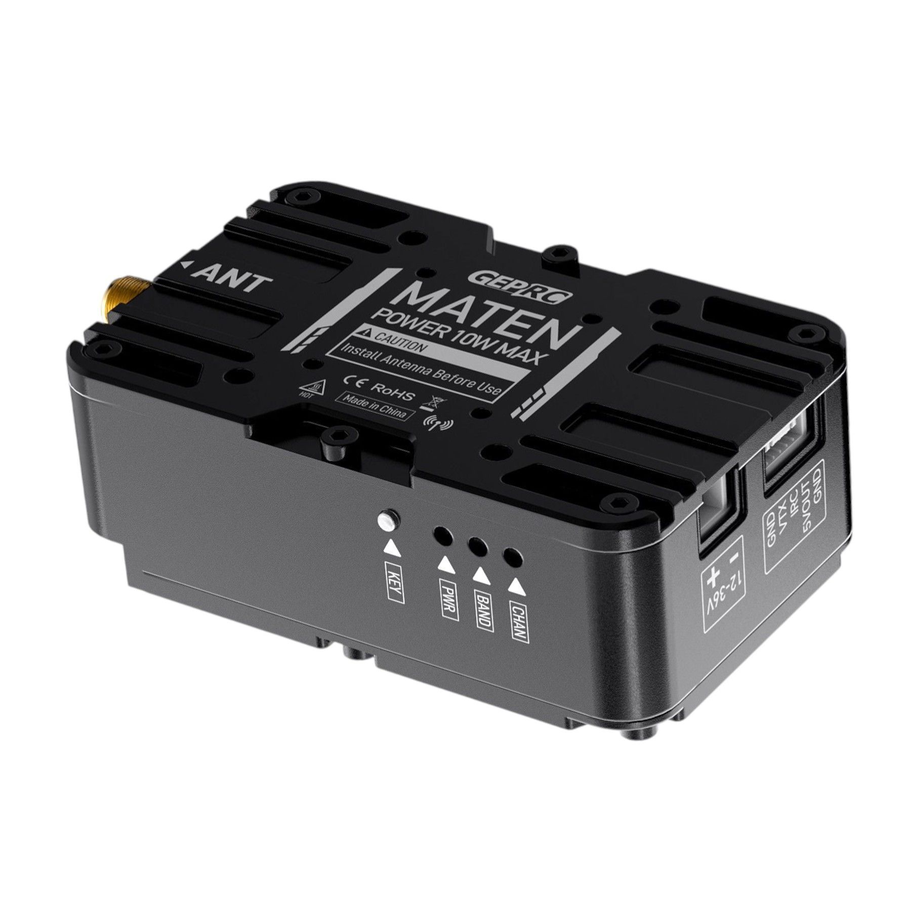 Maten Ten Відеопередавач GEPRC MATEN 5.8G 10W VTX PRO, 104 ch для long range польотів