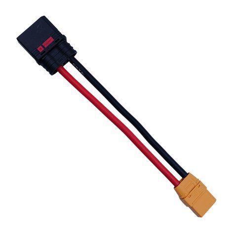 Перехідник QS8 Male &mdash; XT90 Female з проводом 15см для дронів, акумуляторів і зарядних пристроїв