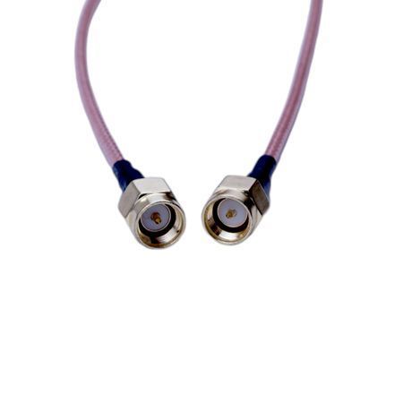 Пигтейл SMA male прямой &mdash; SMA male прямой, RG316, 50 см &mdash; антенный кабель-переходник для FPV