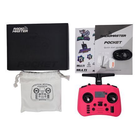 Пульт дистанционного управления RadioMaster Pocket Crush M2 ELRS Hot Pink (розовый)