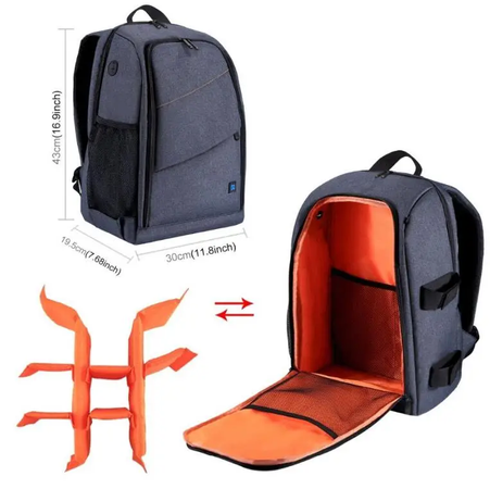 Водонепроникний рюкзак Puluz для зберігання FPV дрона помаранчевий