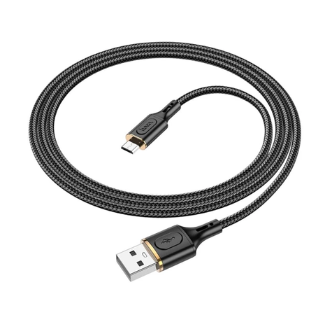 Кабель Hoco Micro USB Goldentop X95 1 м Black для зарядки та передачі даних