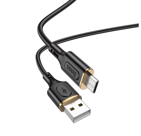 Кабель Hoco Micro USB Goldentop X95 1 м Black для зарядки и передачи данных