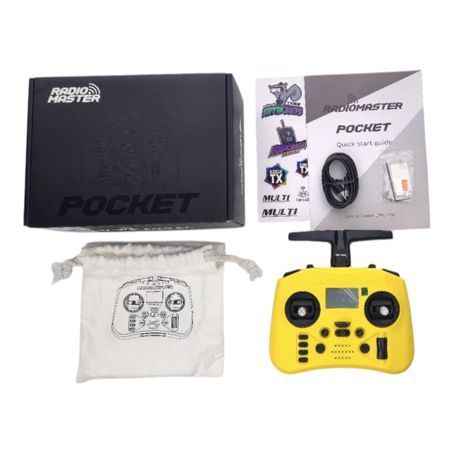 Пульт дистанционного управления RadioMaster Pocket Crush M2 ELRS Lemon Twist Yellow (желтый)