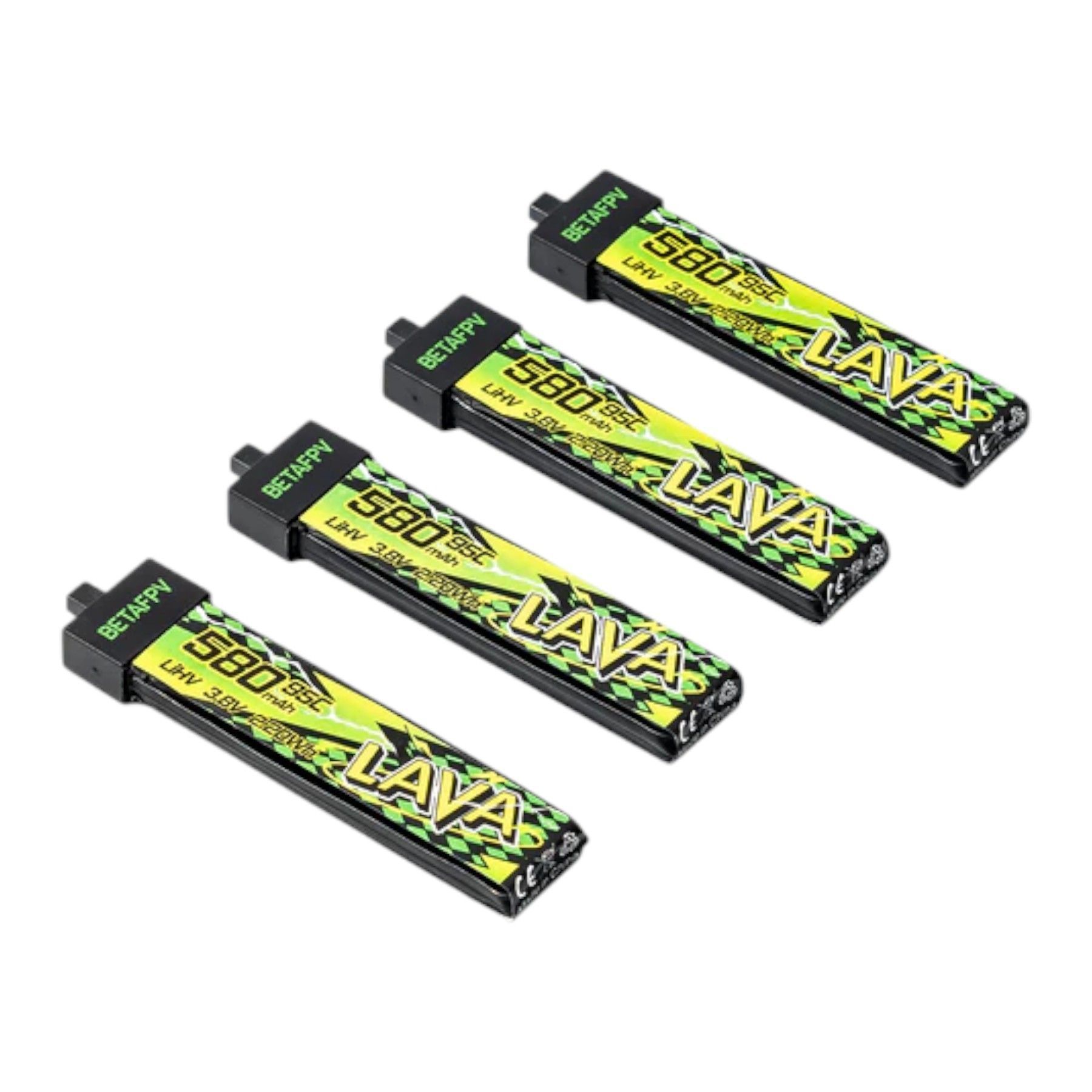 Аккумулятор BetaFPV LAVA II 1S Battery 580mAh (4PCS) 95C с
